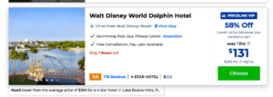 Priceline deal for the Dolphin Resort